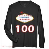 100 Years Old In Vegas - 100th Birthday Zone Performance Long-Sleeve T-Shirt thumb 0
