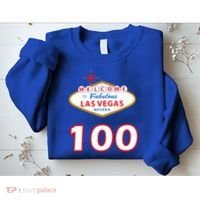 100 Years Old In Vegas - 100th Birthday Sweatshirt thumb 2