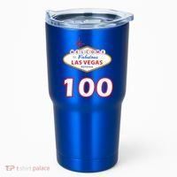 100 Years Old In Vegas - 100th Birthday Tumbler thumb 0