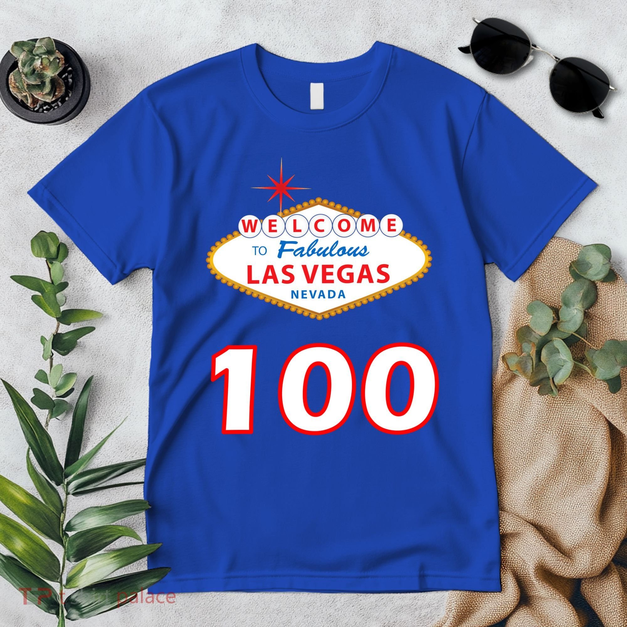 100 Years Old In Vegas - 100th Birthday Premium T-Shirt