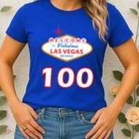 100 Years Old In Vegas - 100th Birthday Women's T-Shirt thumb 2