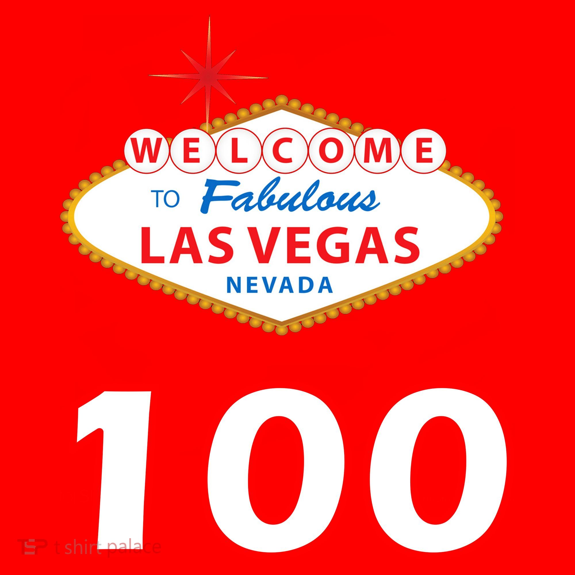 100 Years Old In Vegas - 100th Birthday Santa Hat