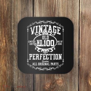100th Birthday Genuine All Original Parts Coaster