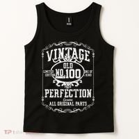 100th Birthday Genuine All Original Parts Tank Top thumb 2