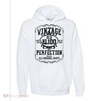 100th Birthday Genuine All Original Parts Comfort Colors Garment-Dyed Hooded Sweatshirt thumb 0