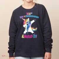 100th Day Of Kindergarten & Nailed it Women's Sweatshirt thumb 0
