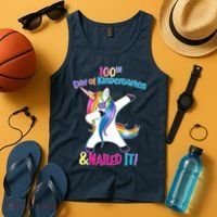 100th Day Of Kindergarten & Nailed it Tank Top thumb 4