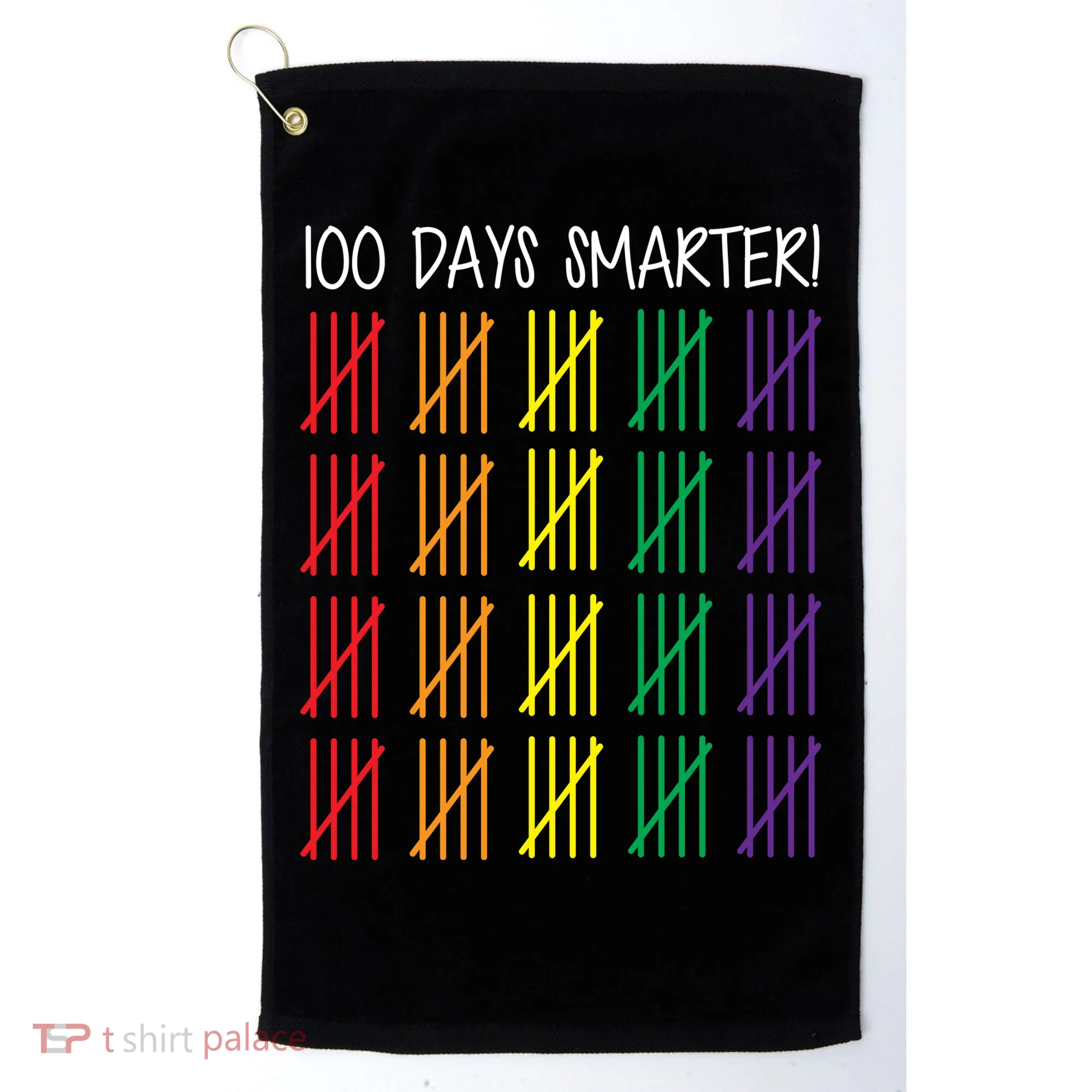 100th Day of School Golf Towel