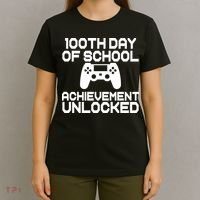100th Day Of School Achievement Unlocked T-Shirt thumb 4