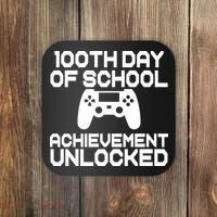 100th Day Of School Achievement Unlocked Coaster thumb 0