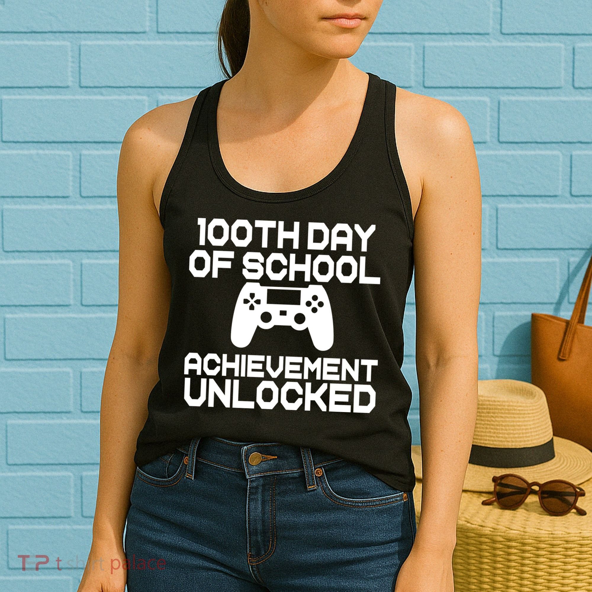 100th Day Of School Achievement Unlocked Women's Tank Top