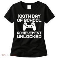 100th Day Of School Achievement Unlocked Women's T-Shirt thumb 0