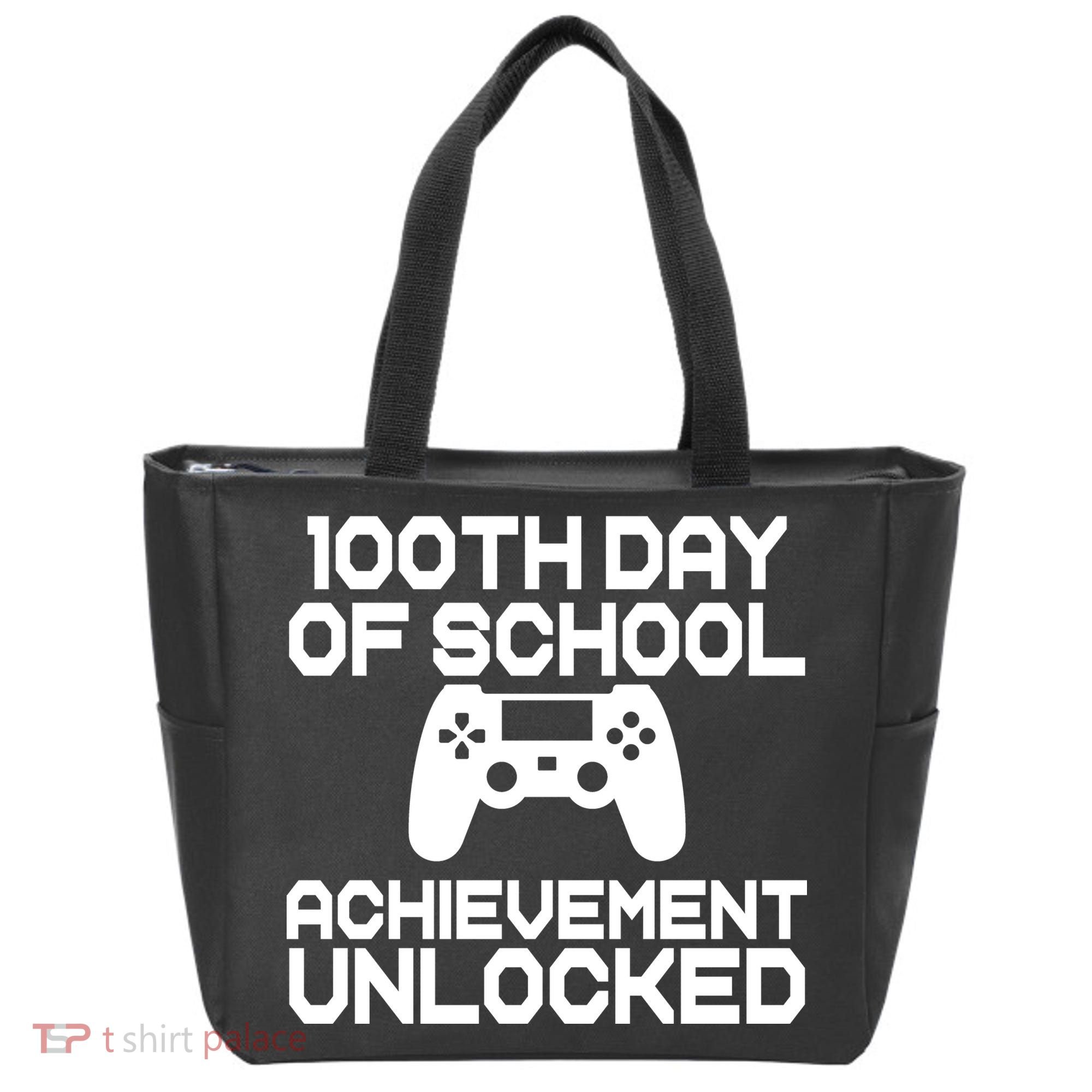 100th Day Of School Achievement Unlocked Tote Bag