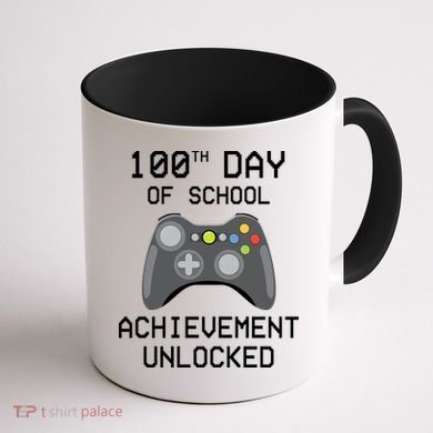 100th Day Of School Achievement Unlocked Cute Coffee Mug back
