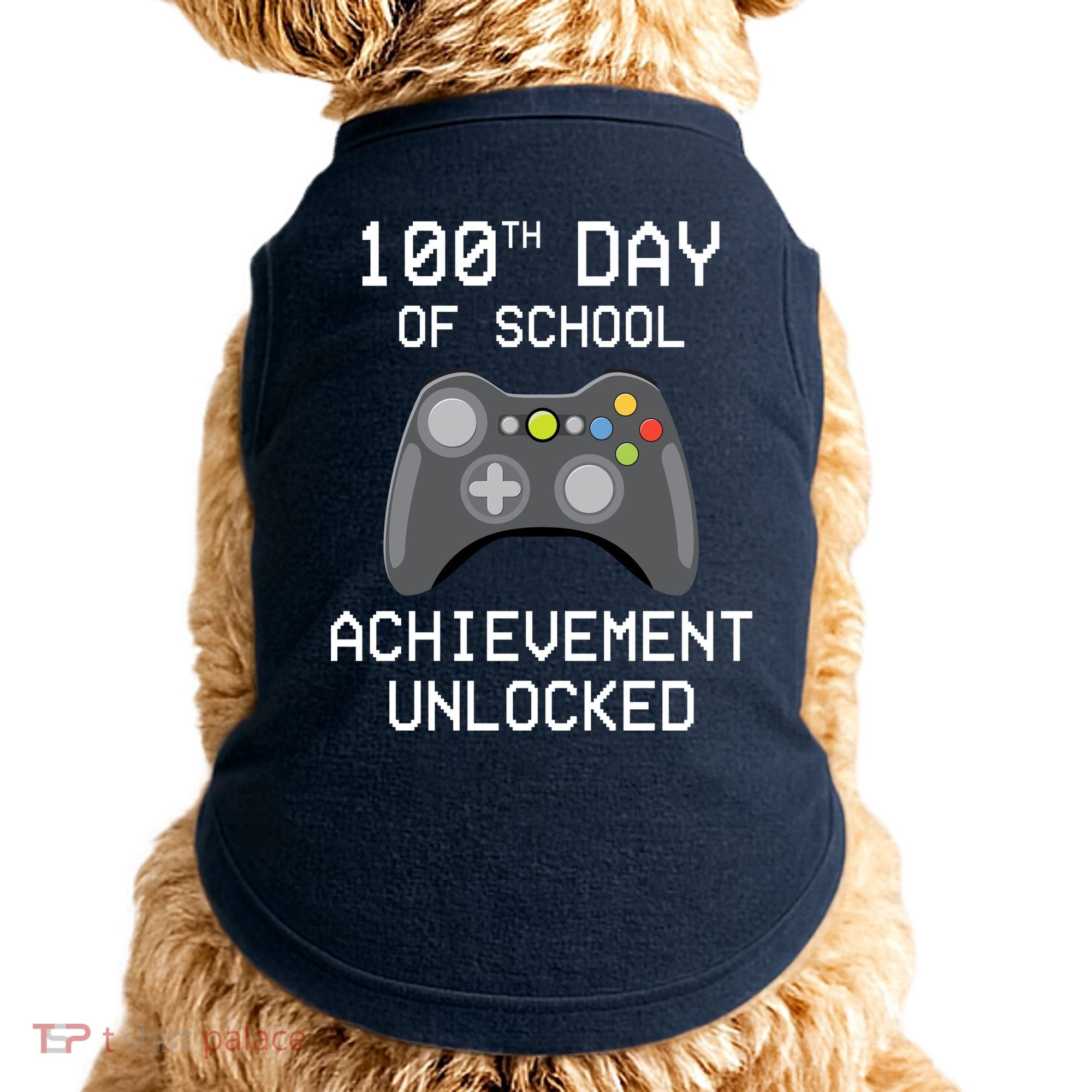 100th Day Of School Achievement Unlocked Cute Doggie Tank