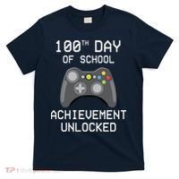 100th Day Of School Achievement Unlocked Cute T-Shirt thumb 0