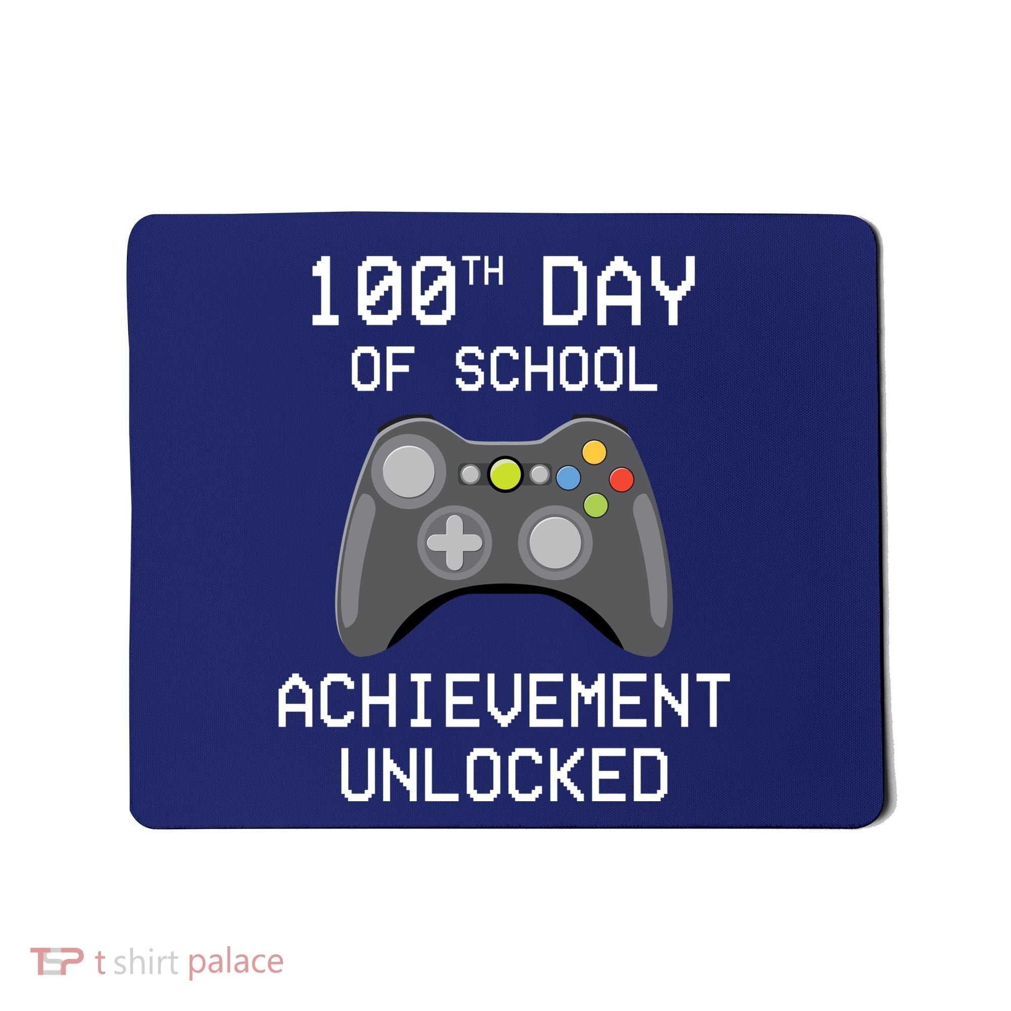 100th Day Of School Achievement Unlocked Cute Mousepad
