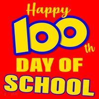 100th Day Of School Cartoon Movie Logo Santa Hat thumb 1