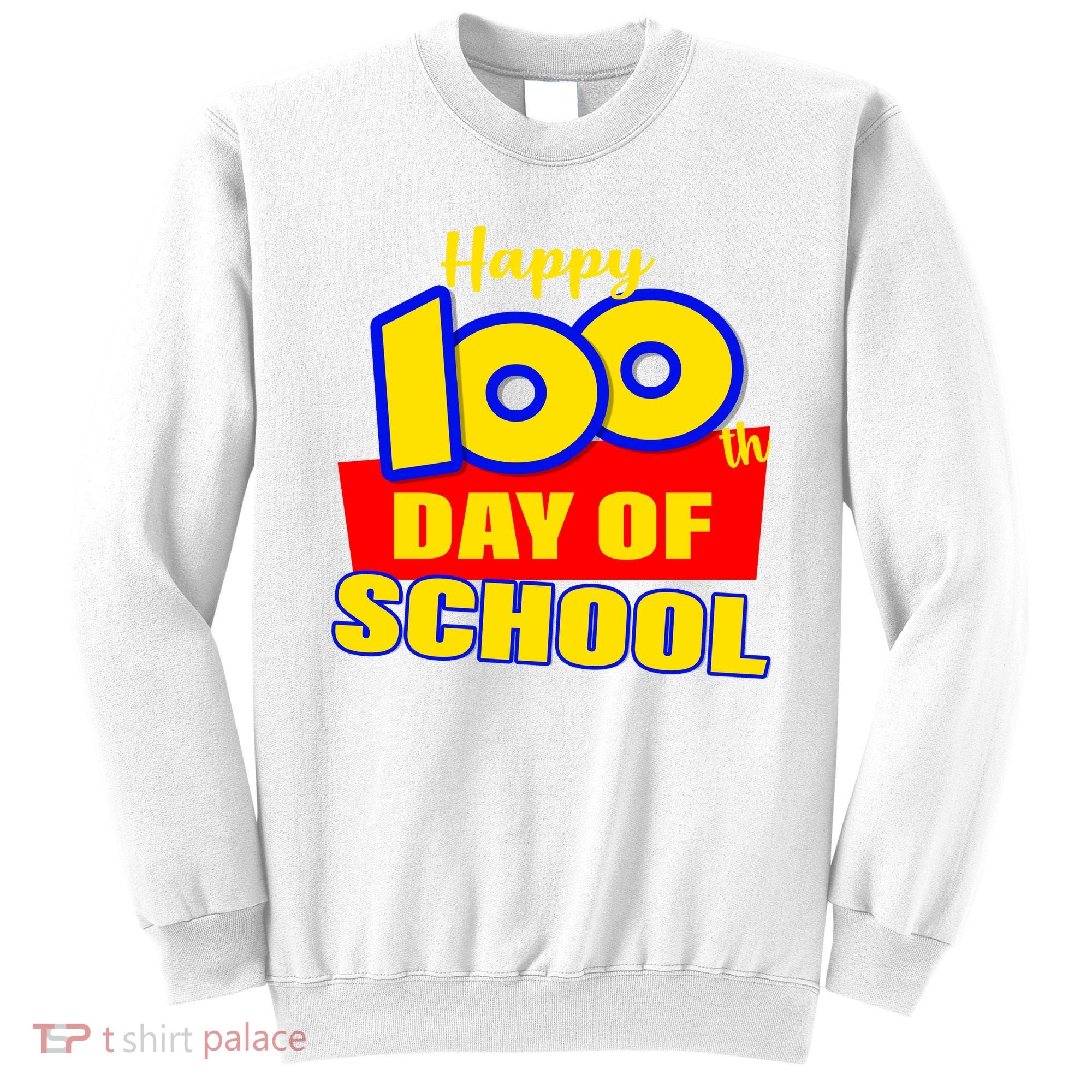 100th Day Of School Cartoon Movie Logo Sweatshirt