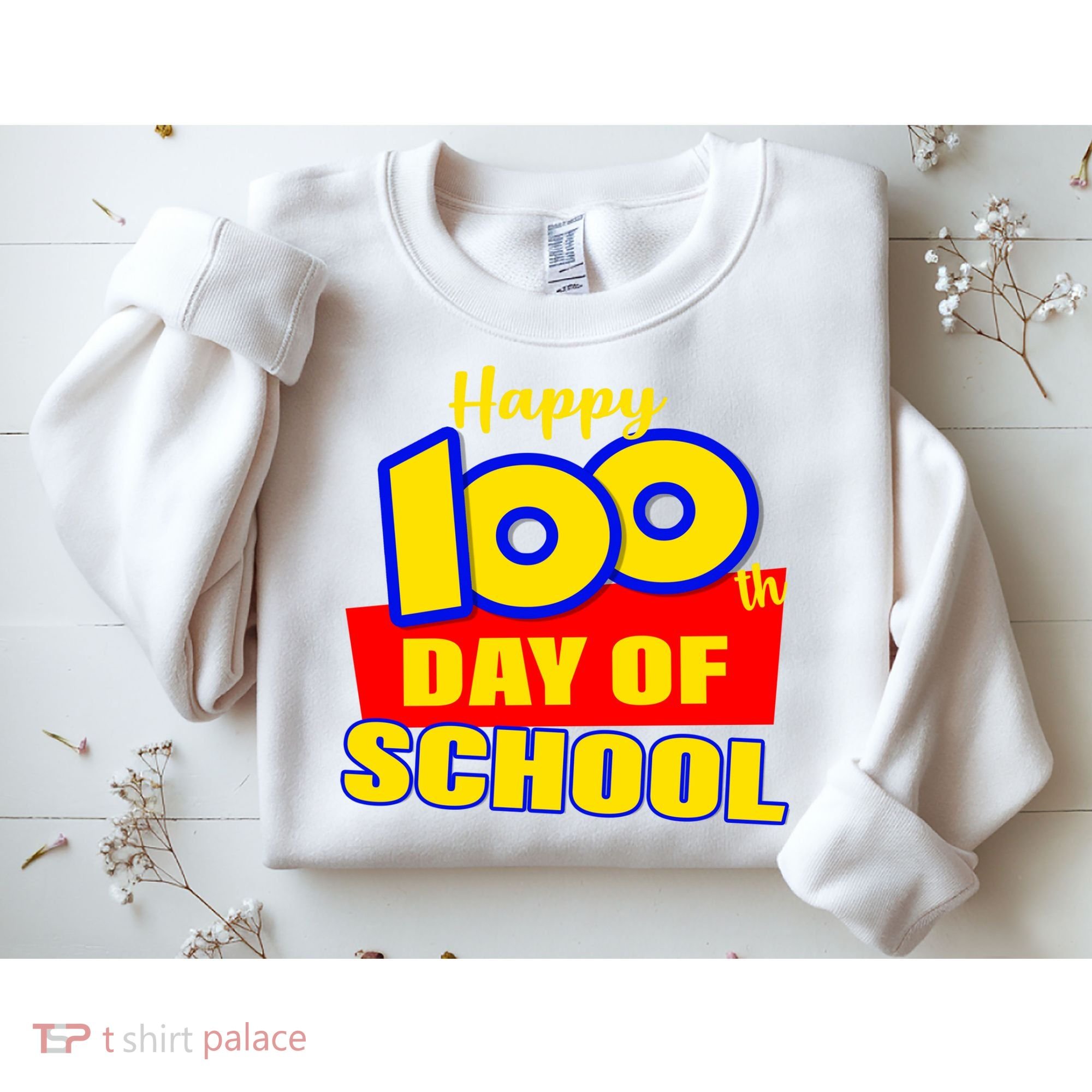 100th Day Of School Cartoon Movie Logo Sweatshirt