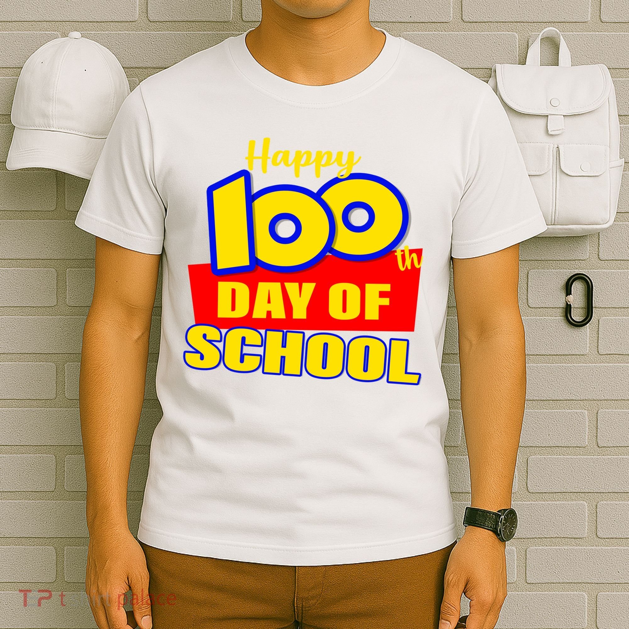 100th Day Of School Cartoon Movie Logo T-Shirt