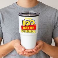 100th Day Of School Cartoon Movie Logo Tumbler thumb 2