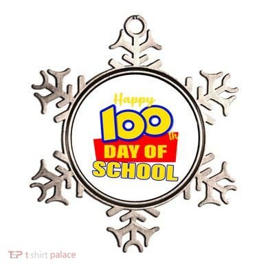 100th Day Of School Cartoon Movie Logo Ornament
