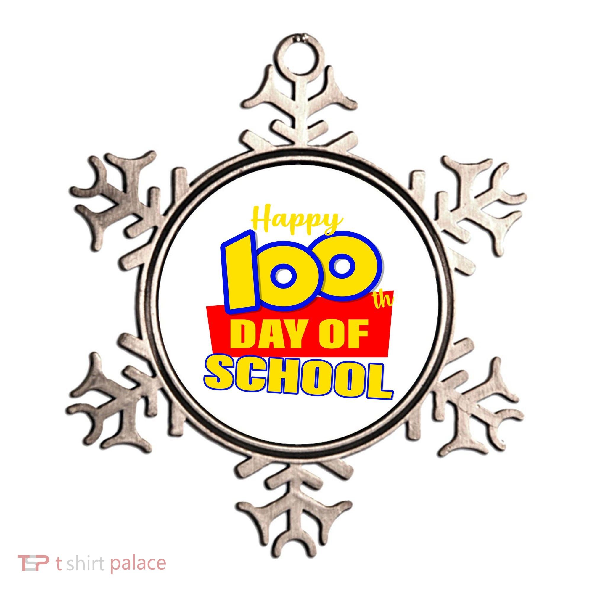 100th Day Of School Cartoon Movie Logo Ornament