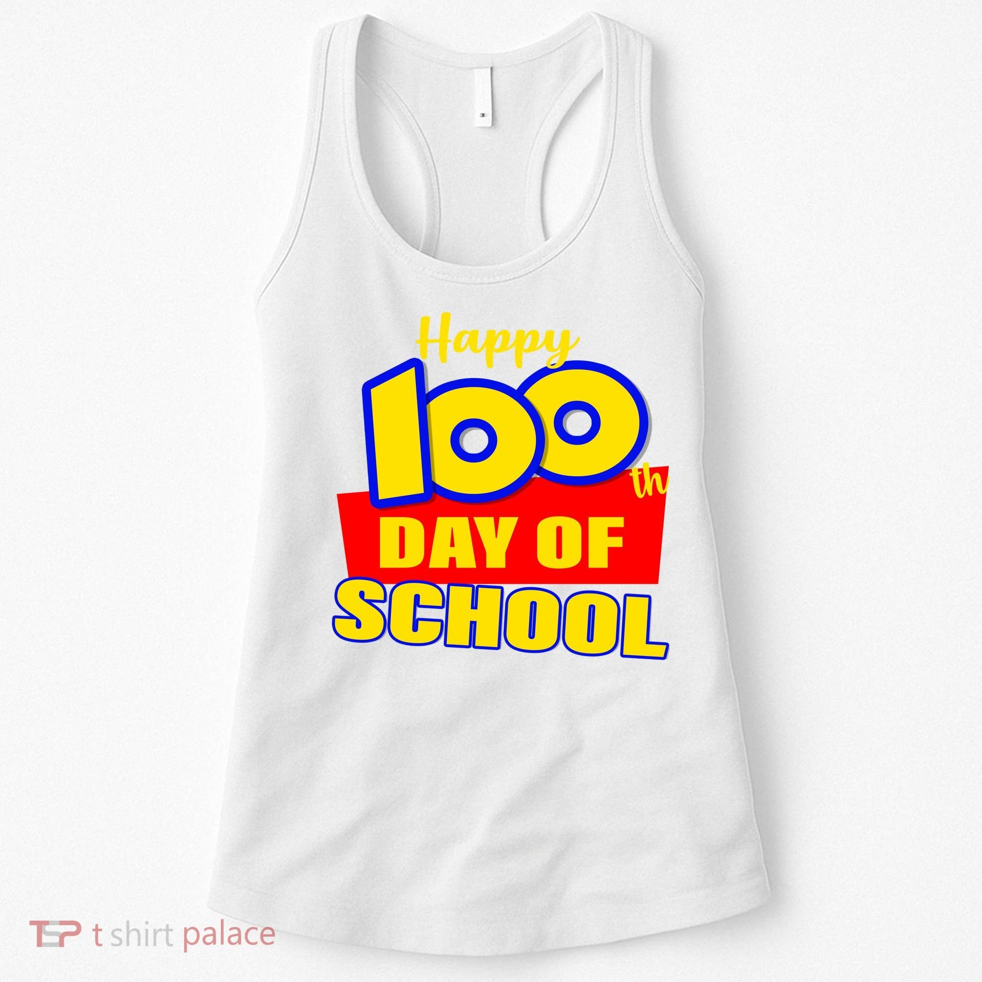 100th Day Of School Cartoon Movie Logo Women's Tank Top