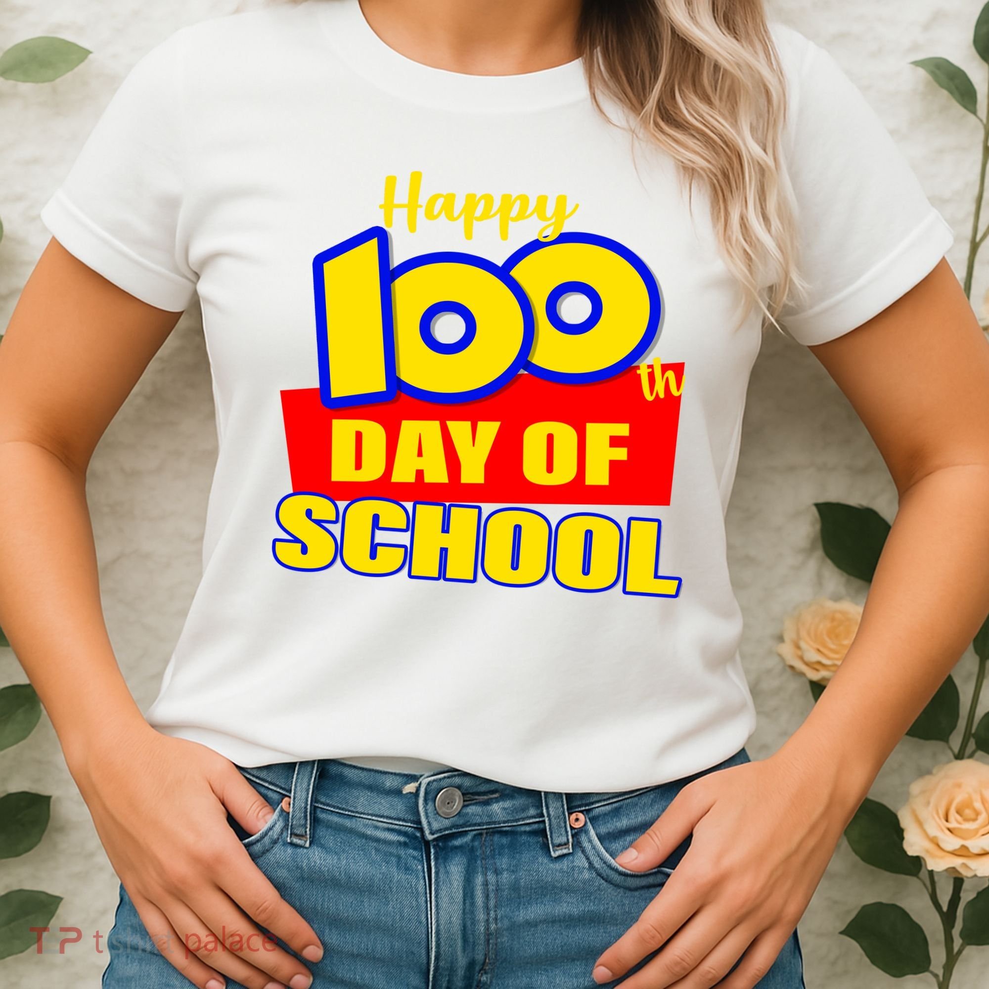 100th Day Of School Cartoon Movie Logo Women's T-Shirt