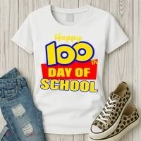 100th Day Of School Cartoon Movie Logo Women's T-Shirt thumb 3