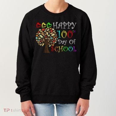 100th Day Of School Educational Tree Women's Sweatshirt