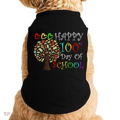 100th Day Of School Educational Tree Doggie Tank