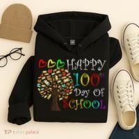 100th Day Of School Educational Tree Hoodie thumb 4