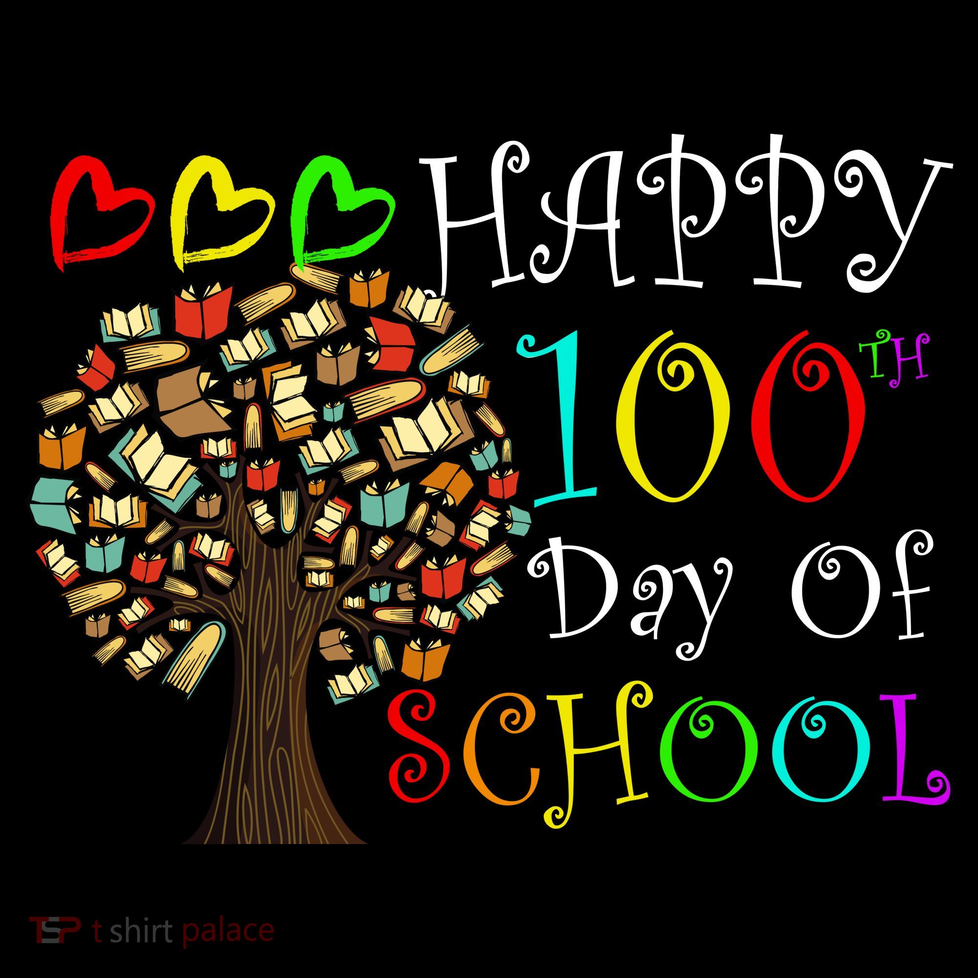 100th Day Of School Educational Tree Hoodie
