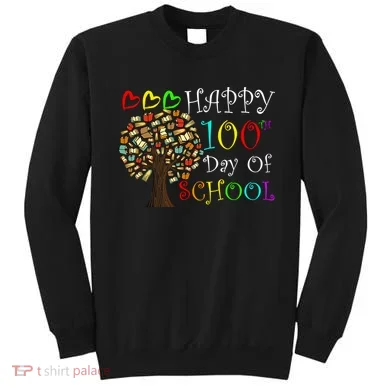 100th Day Of School Educational Tree Sweatshirt