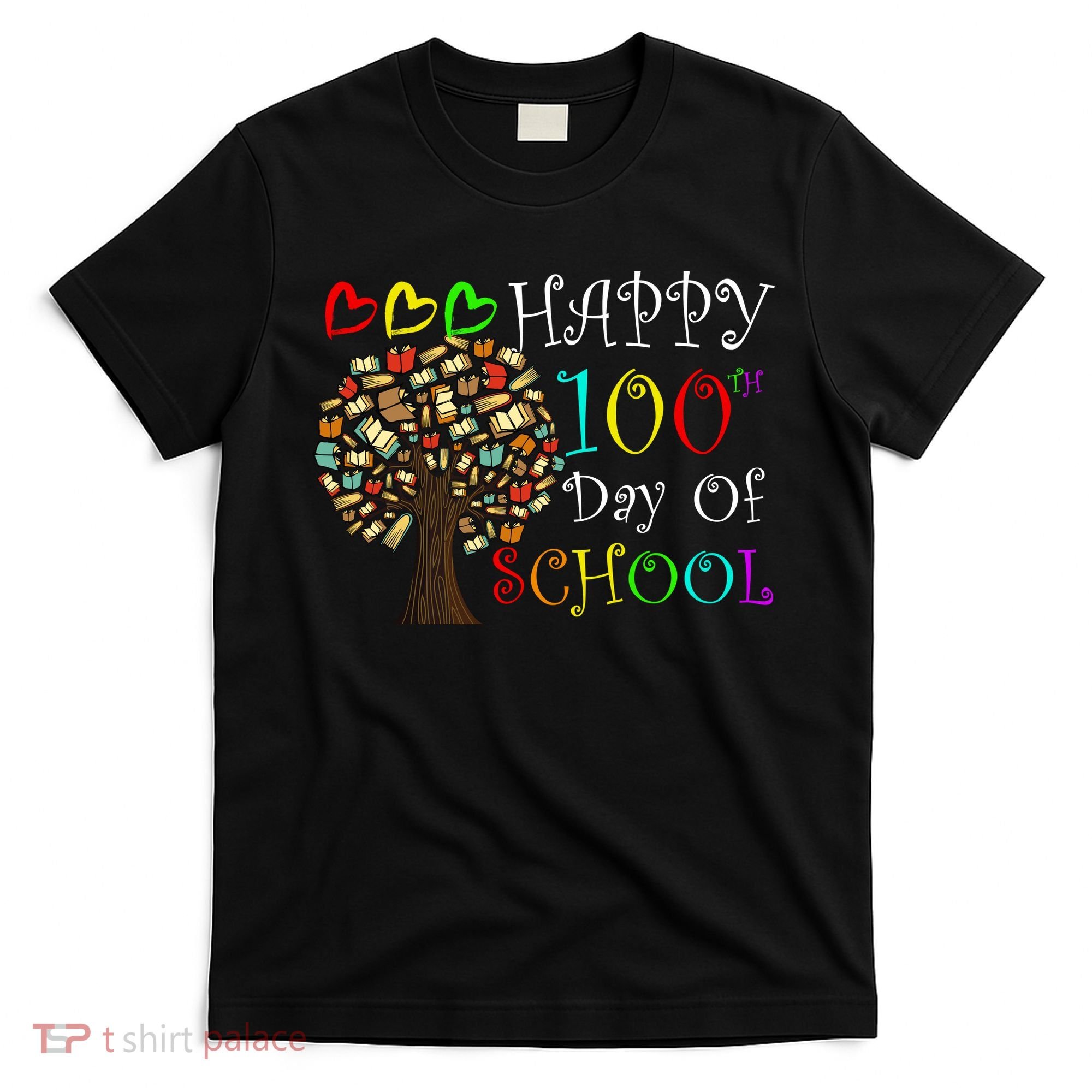 100th Day Of School Educational Tree T-Shirt