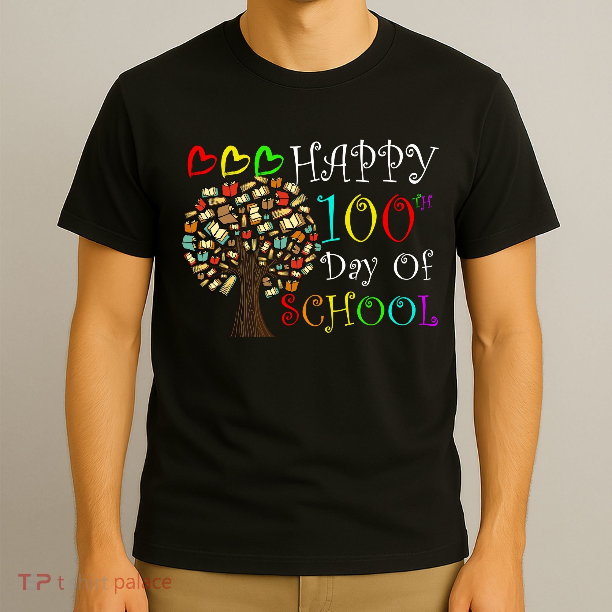 100th Day Of School Educational Tree T-Shirt