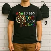 100th Day Of School Educational Tree T-Shirt thumb 6
