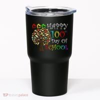 100th Day Of School Educational Tree Tumbler thumb 0