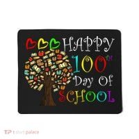 100th Day Of School Educational Tree Mousepad thumb 0