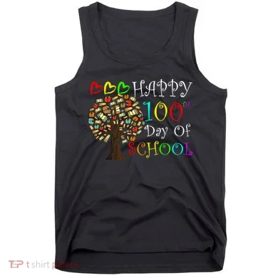 100th Day Of School Educational Tree Tank Top