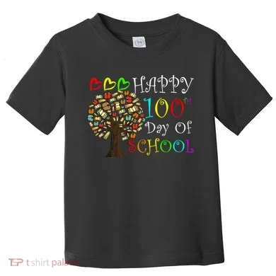 100th Day Of School Educational Tree Toddler T-Shirt