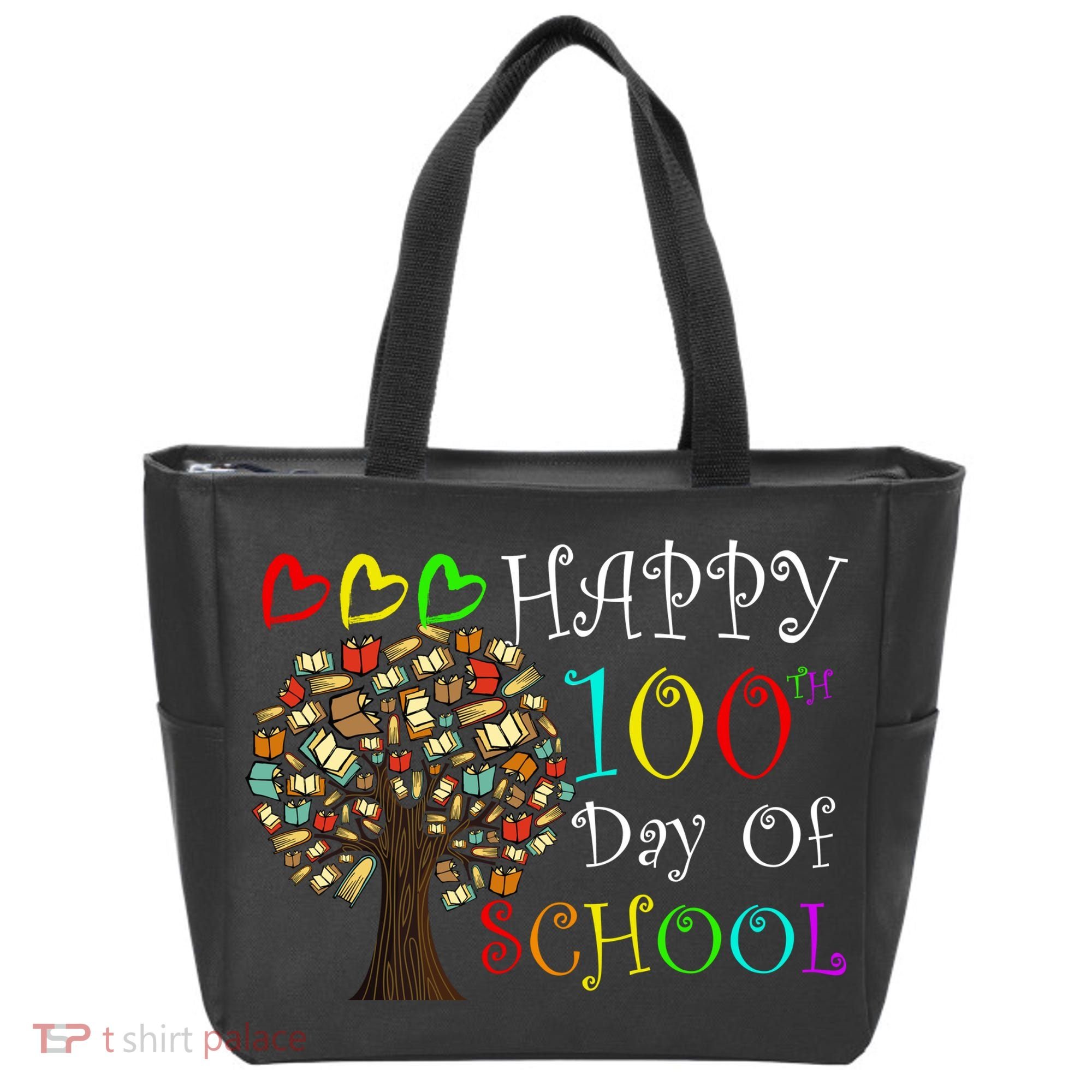 100th Day Of School Educational Tree Tote Bag