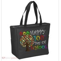 100th Day Of School Educational Tree Tote Bag thumb 2