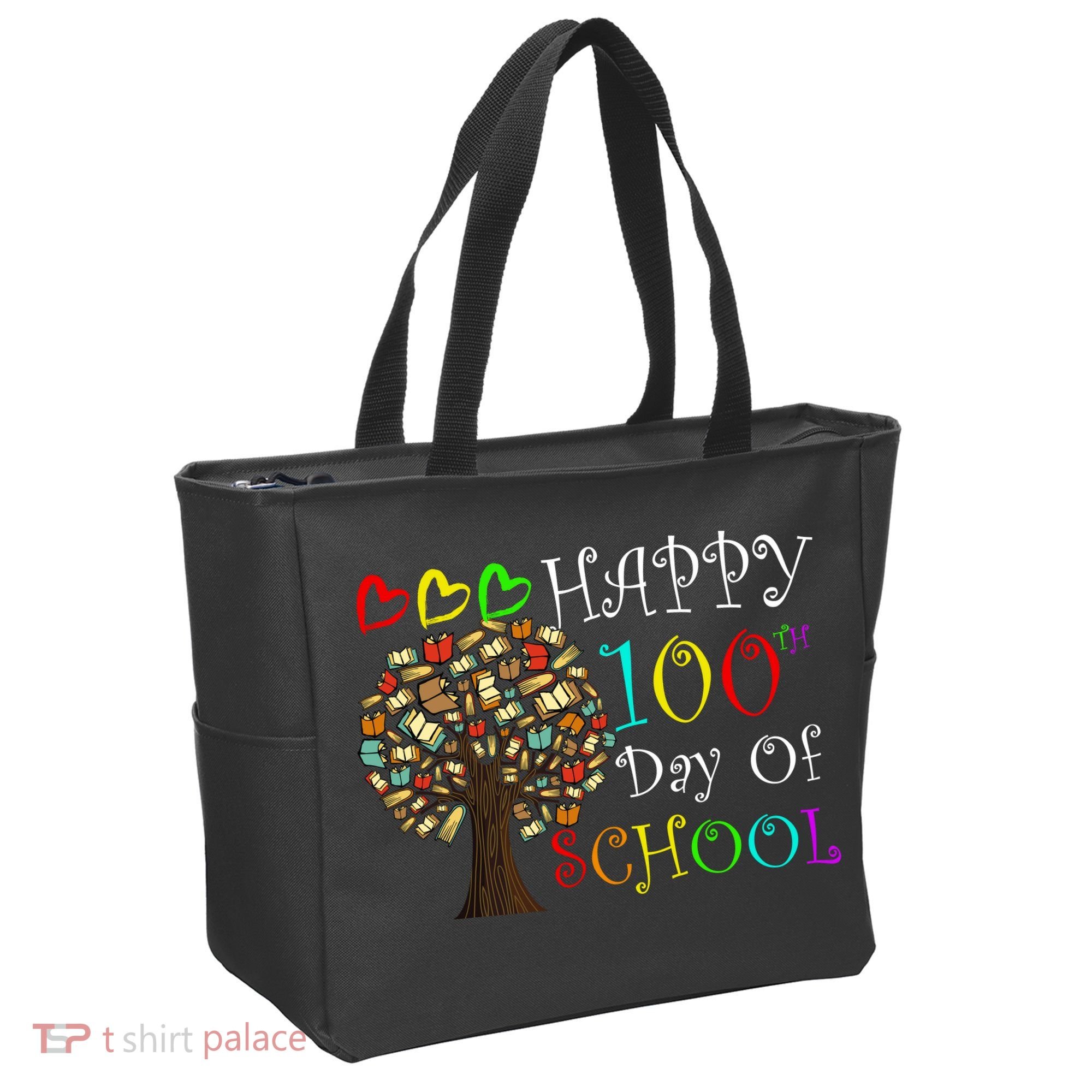 100th Day Of School Educational Tree Tote Bag