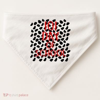 101 Day of School USA-Made Doggie Bandana
