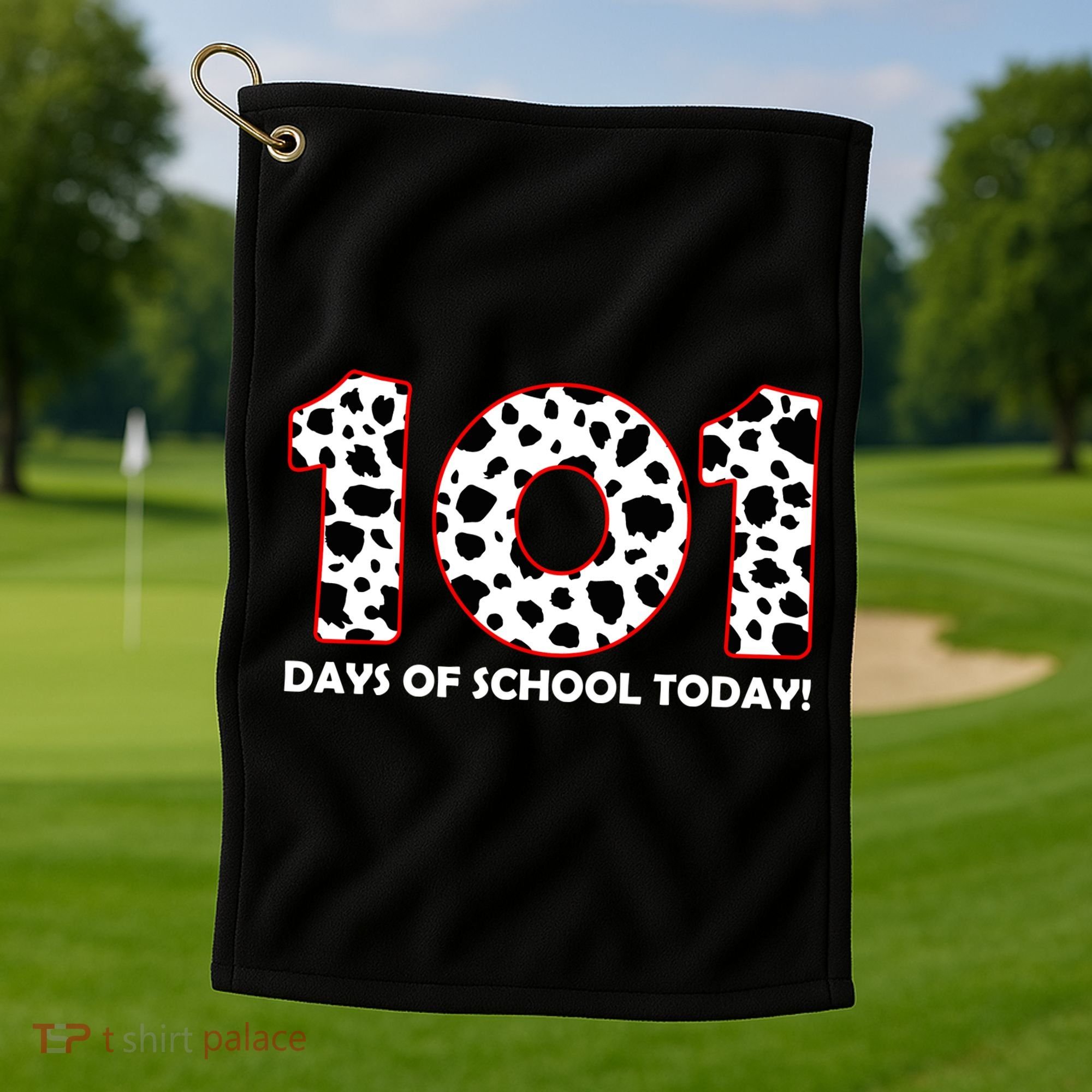 101 Days Of School Golf Towel