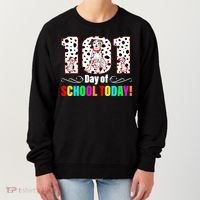 101 Days Of School Dalmatian Dog Cute Women's Sweatshirt thumb 0