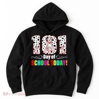 101 Days Of School Dalmatian Dog Cute Hoodie thumb 0